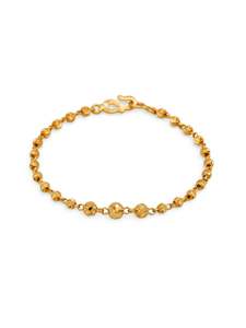 22ct Gold Ball Baby Bracelet