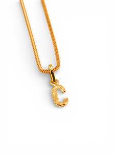 22ct Gold "C" Pendant