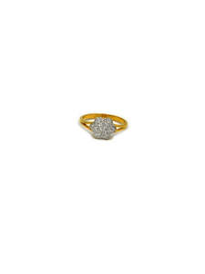 22ct Gold CZ Baby Ring
