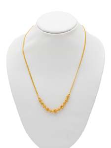22Ct Gold Ball Fancy Chain