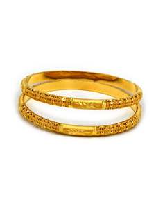22ct Gold Pair Bangle