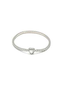 Sterling Silver Elastic CZ Bracelet