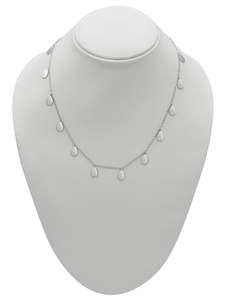 Silver Items: Sterling Silver Teardrop Necklace