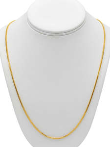 22Ct Gold Fox Tail Chain - 60 cm