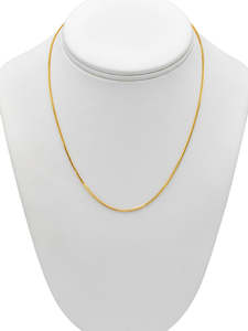 22Ct Gold Fox Tail Chain - 45 cm