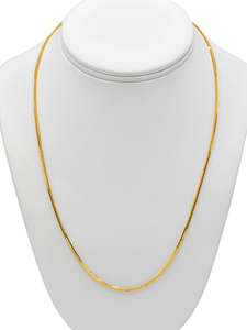 22Ct Gold Fox Tail Chain - 55 cm
