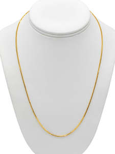 22Ct Gold Fox Tail Chain - 55 cm