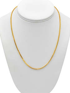 22Ct Gold Fox Tail Chain - 50 cm