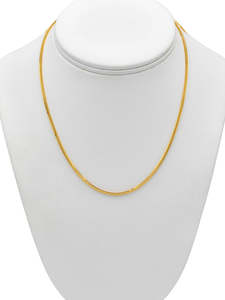 22Ct Gold Fox Tail Chain - 45 cm