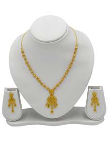 22ct Gold Ball Necklace Set