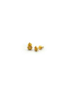 22ct Gold CZ Stud Earrings