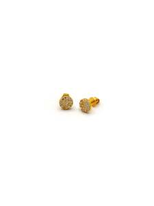 22ct Gold CZ Stud Earrings