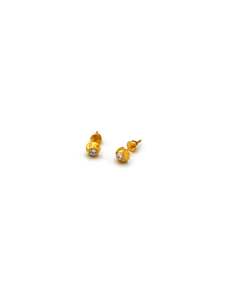 22Ct Gold CZ Stud Earring
