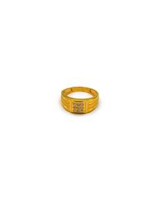 22Ct Gold CZ Mens Ring