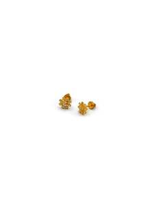 22ct Gold CZ Stud Earrings
