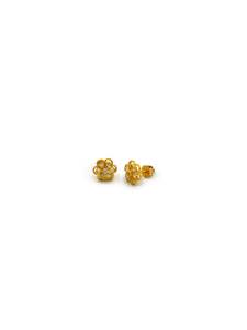 22ct Gold CZ Stud Earrings