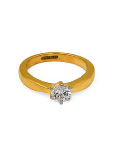 22ct Gold Rings Men: 22Ct Gold CZ Ladies Ring