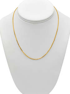 22Ct Gold Fox Tail Chain - 40 Cm