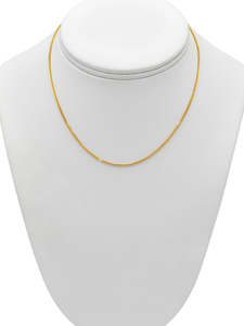 Chain 1: 22Ct Gold Fox Tail Chain - 35 cm