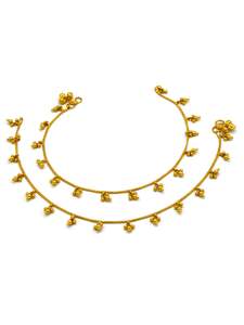 22ct Gold Pair Ladies Anklets