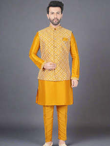 Mens Kurta Set With Jacket