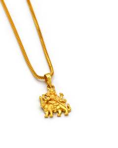 Pendants: 22ct Gold Durga Mata Pendant