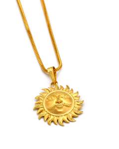 22ct Gold Sun Pendant