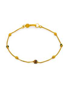 22ct Gold Minakari Ball Ladies Bracelet