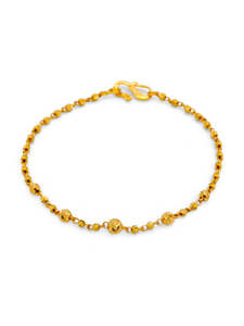 22ct Gold Ball Ladies Bracelet