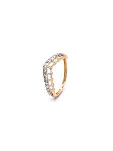 18ct Rose Gold CZ Ladies Ring