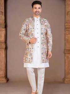 Mens Kurta Set With Jacket