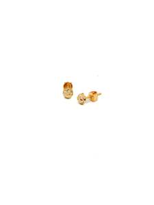 Baby Gold Jewellery: 22ct Gold Two Tone Ball Stud Earrings