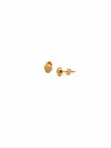 22ct Gold CZ Ball Stud Earrings