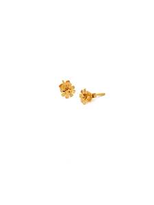 22ct Gold Flower Stud Earrings