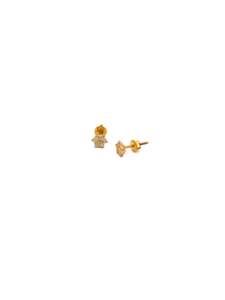 22ct Gold CZ Stud Earrings