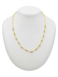 22ct Gold Two Tone Ball Fancy Chain