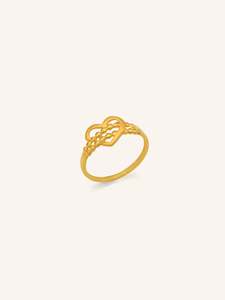 22ct Gold Heart Ladies Ring