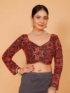 Silk Zari Tiki Work Blouse