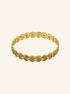 22ct Gold Two Tone 1 Piece Bangle