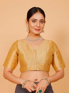Ladies Silk Plain Blouse