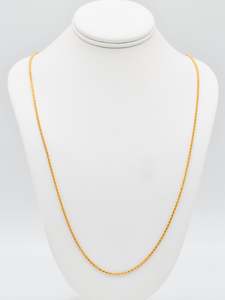 Chain 1: 22ct Gold Spiga Chain  - 45 cm