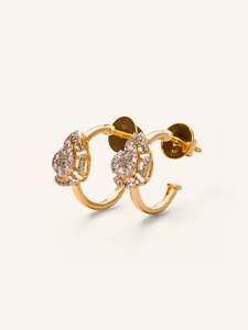 18ct Gold Diamond Stud Earrings
