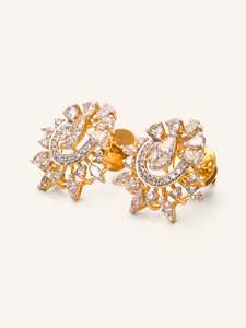 18ct Gold Diamond Stud Earrings