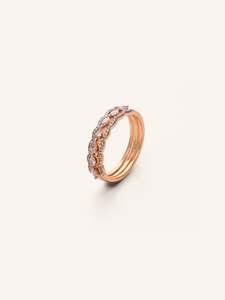 18ct Gold: 18ct Gold Diamond Stack Rings