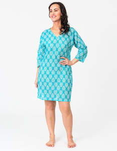 Clothing: Fan Turquoise Tunic