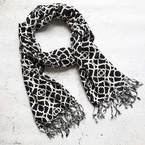 Mosaic Scarf - Black
