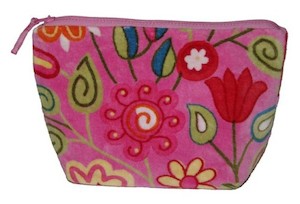 Rosa Pink Cosmetic Bag