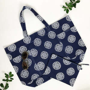 Persia Beach Bag - Navy