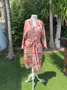 Sleepwear: Fleur Kimono Robe Blush