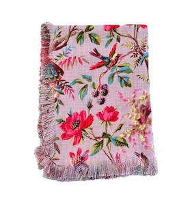Home: Paradise Handloom Throw - Lilac
